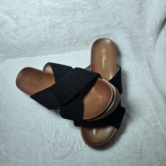 Black platform open toe - Picture 2 of 2